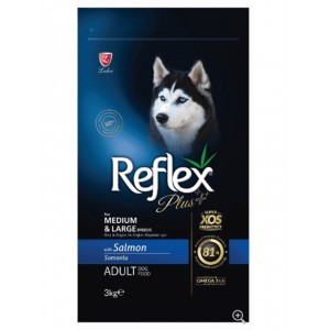REFLEX PLUS DOG ADULT MEDIUM/LARGE SALMON