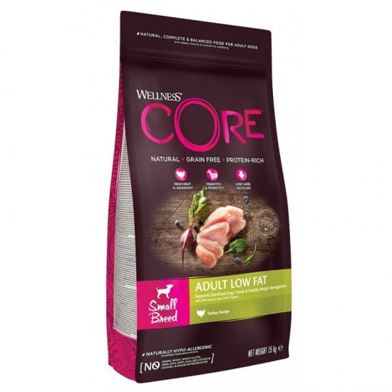 WELLNESS CORE LOW FAT - HEALTHY WEIGHT SMALL BREED TURKEY