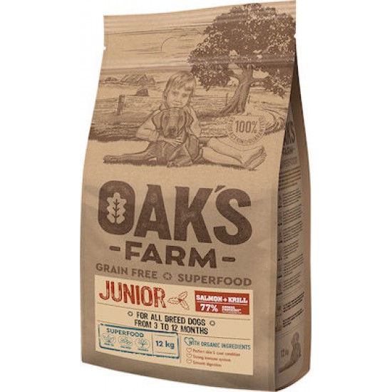 Oak's Farm Grain Free All Junior Salmon-Krill