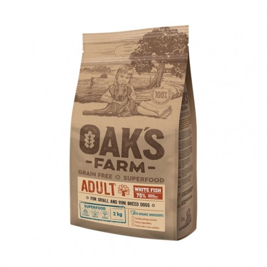 Oak's Farm Grain Free Small Adult White Fish