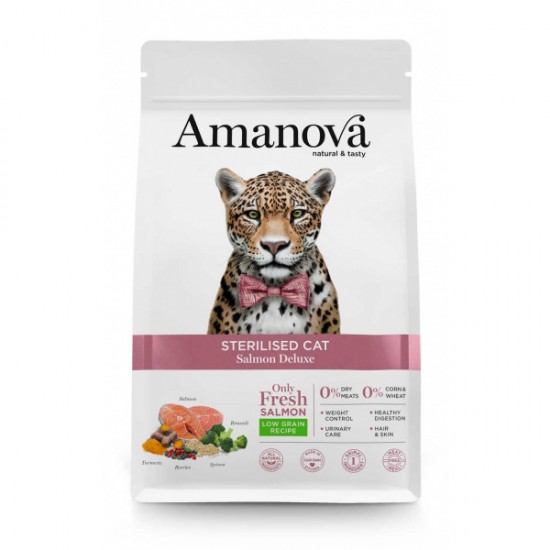 Amanova – Sterilised Cat Salmon Deluxe
