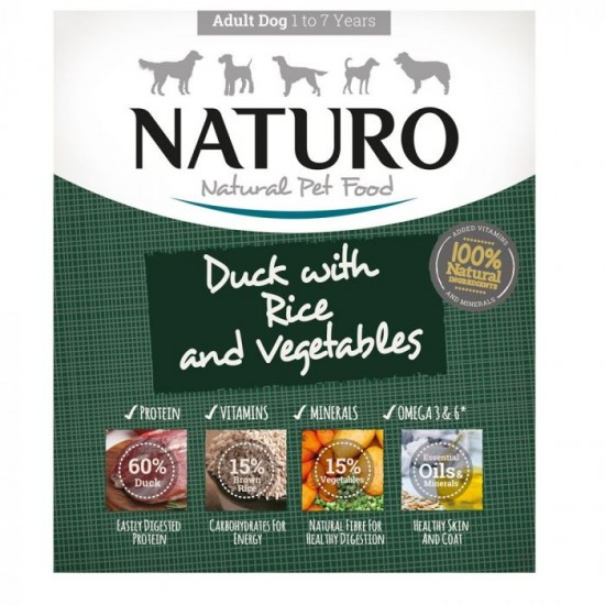 NATURO ADULT DOG DUCK & VEGETABLES 