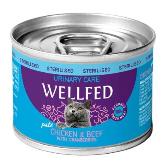 WELLFED URINARY CHICKEN & BEEF WITH CRANBERRIES